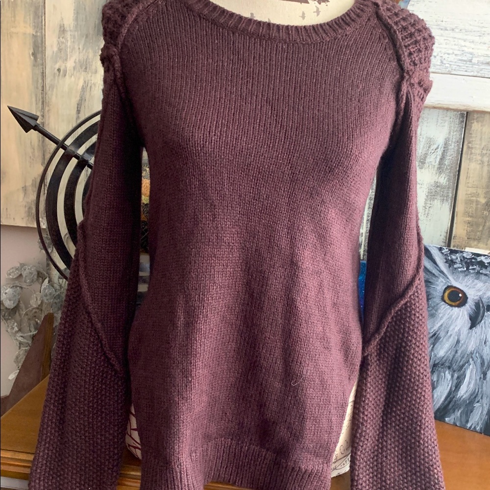 Sam Edelman Brown Contrast Sweater Small